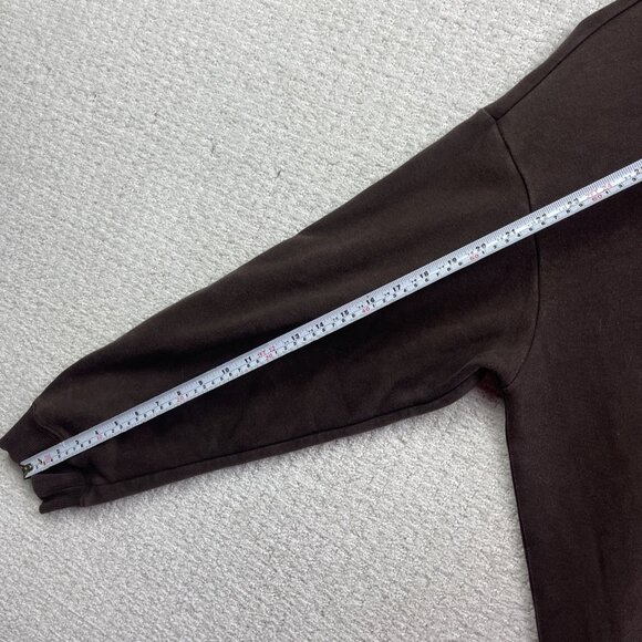 H&M x Sonnie's Deli Men's M Loose Fit Printed Hoodie Pocket Mocka Brown - Picture 6 of 11